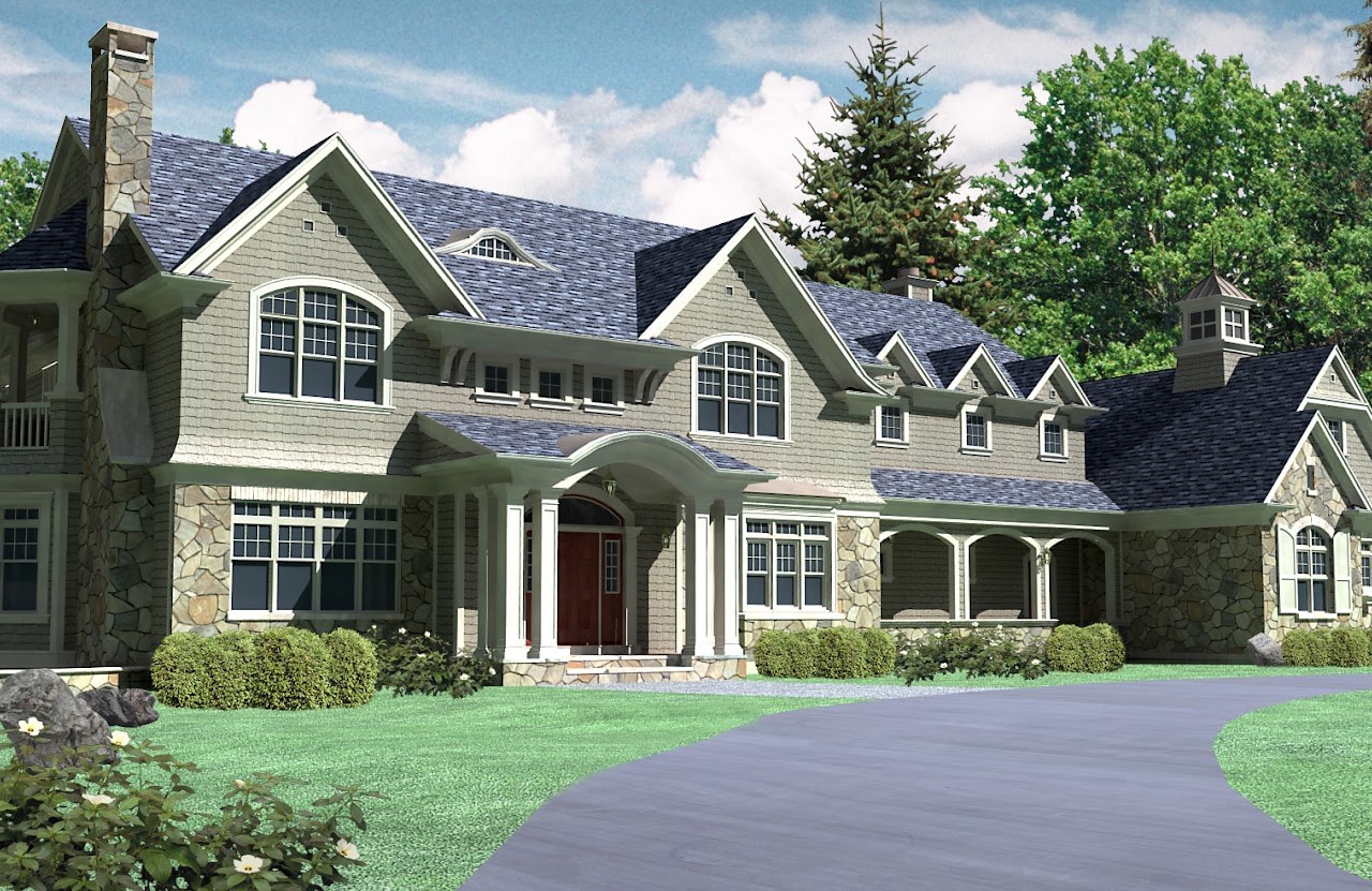 Large custom residence designed by McAlpine Architects